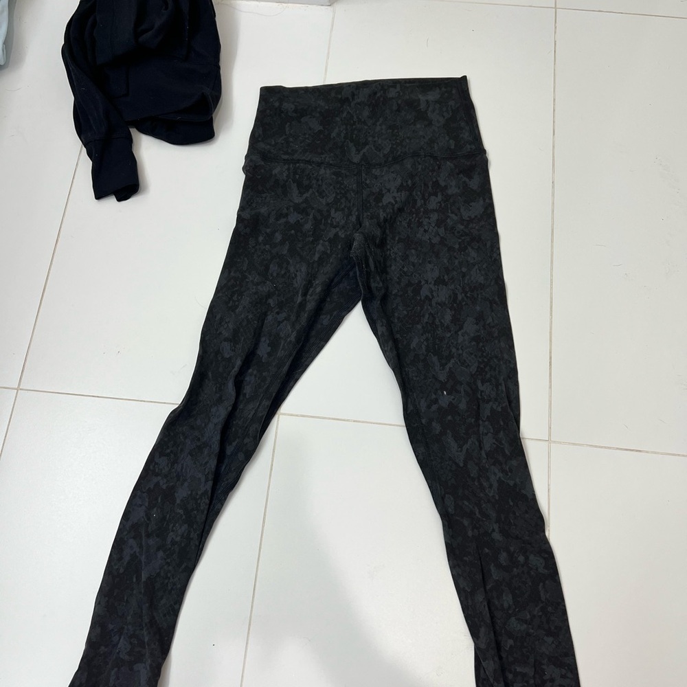 lululemon athletica Black Patterned Leggings